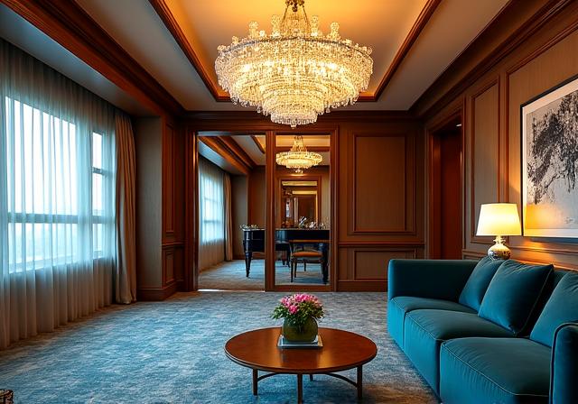 Luxuriöse Präsidentensuite mit edler Einrichtung