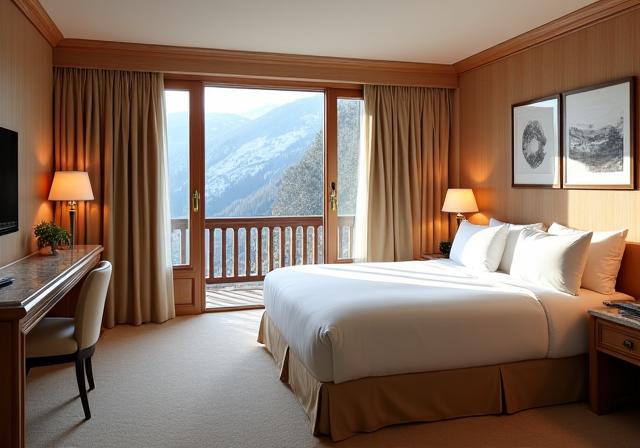 Elegantes Deluxe Zimmer mit Alpenblick